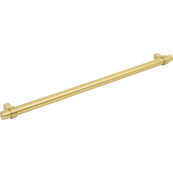 319 mm Center-to-Center Brushed Gold Key Grande Cabinet Bar Pull - Image 4