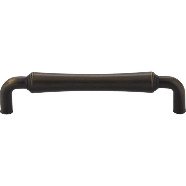 128 mm Center-to-Center Antique Brushed Satin Brass Barrel Bremen 2 Cabinet Pull - Image 3