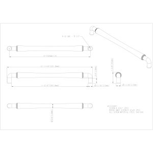 Bremen 2 Appliance Pull in Satin Nickel