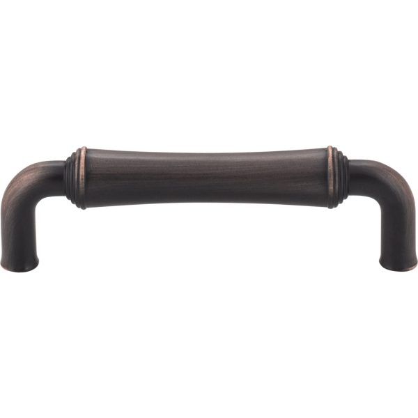 96 mm Center-to-Center Brushed Oil Rubbed Bronze Barrel Bremen 2 Cabinet Pull - Image 3