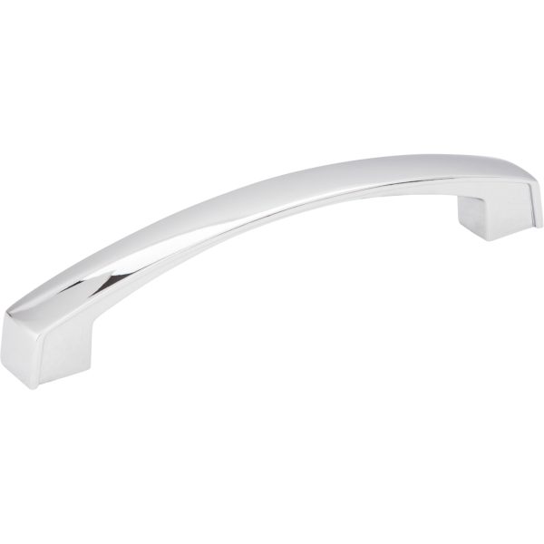 128 mm Center-to-Center Polished Chrome Square Merrick Cabinet Pull