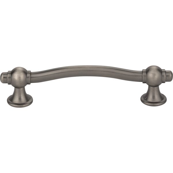96 mm Center-to-Center Brushed Pewter Syracuse Cabinet Bar Pull - Image 3