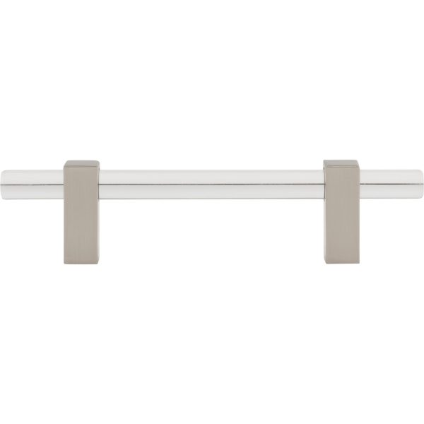 96 mm Center-to-Center Satin Nickel Spencer Cabinet Bar Pull - Image 6