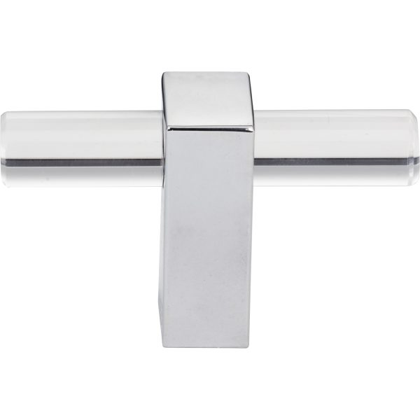 2-3/8" Overall Length Polished Chrome Spencer "T" Knob - Image 3