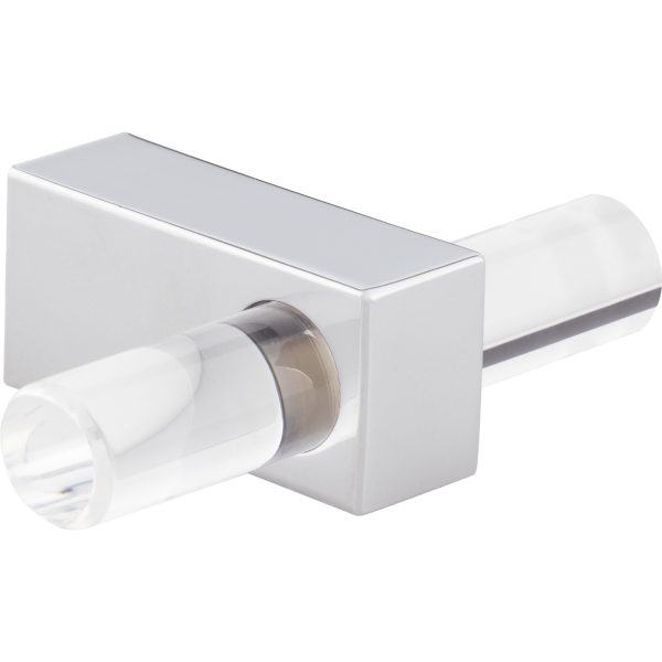 2-3/8" Overall Length Polished Chrome Spencer "T" Knob - Image 4