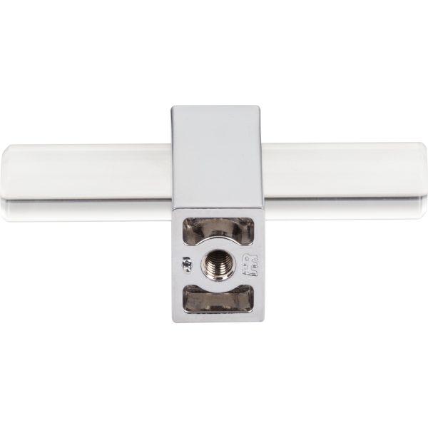 2-3/8" Overall Length Polished Chrome Spencer "T" Knob - Image 5