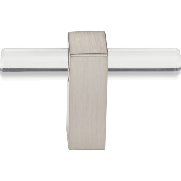 2-3/8" Overall Length Satin Nickel Spencer "T" Knob - Image 3