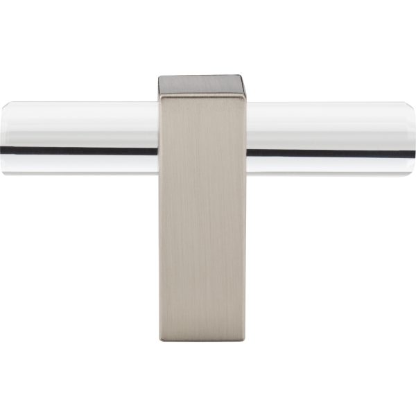 2-3/8" Overall Length Satin Nickel Spencer "T" Knob - Image 6