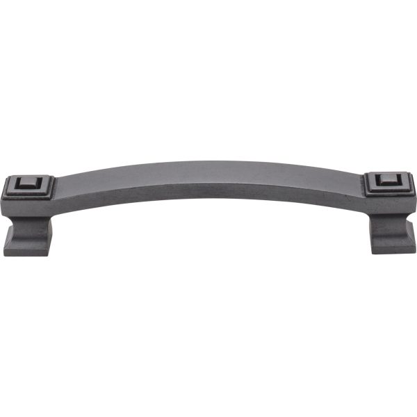 128 mm Center-to-Center Gun Metal Square Delmar Cabinet Pull - Image 3
