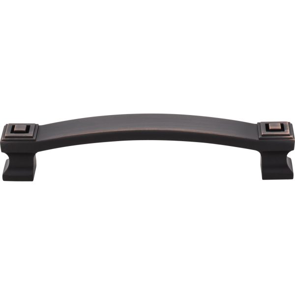 128 mm Center-to-Center Brushed Oil Rubbed Bronze Square Delmar Cabinet Pull - Image 3