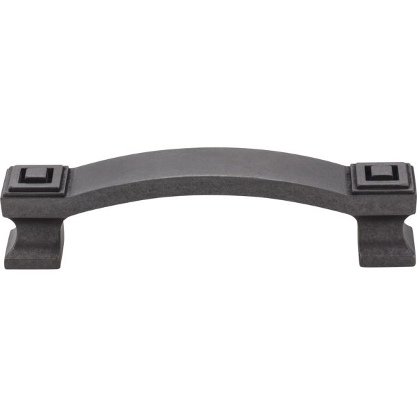 96 mm Center-to-Center Gun Metal Square Delmar Cabinet Pull - Image 3
