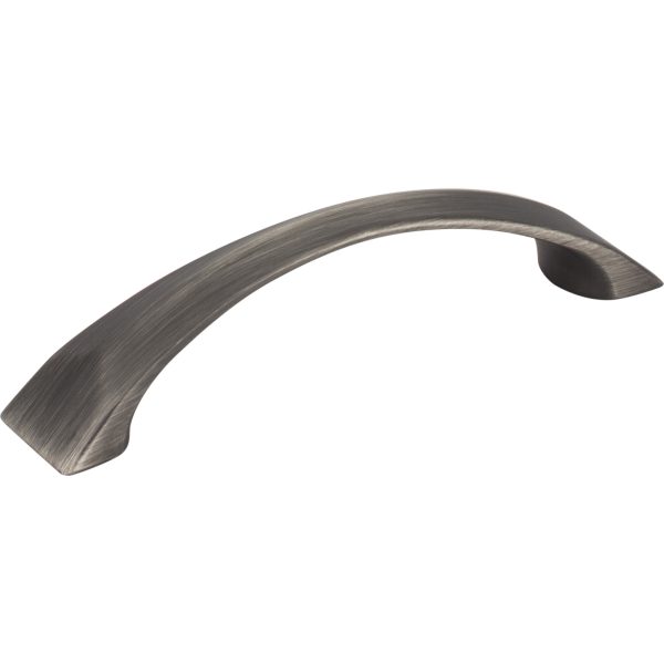 96 mm Center-to-Center Brushed Pewter Pyramid Cairo Cabinet Pull