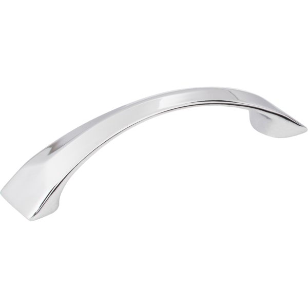 96 mm Center-to-Center Polished Chrome Pyramid Cairo Cabinet Pull