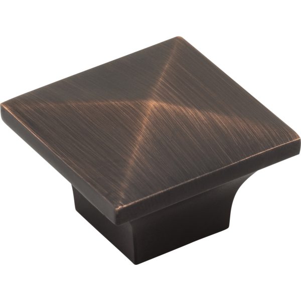 1-1/4" Overall Length Brushed Oil Rubbed Bronze Pyramid Cairo Cabinet Knob