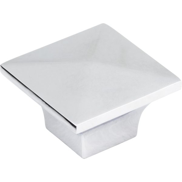 1-1/4" Overall Length Polished Chrome Pyramid Cairo Cabinet Knob