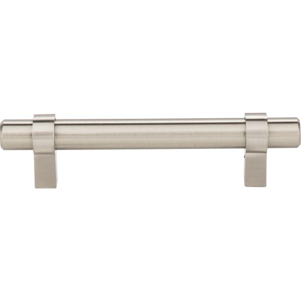 96 mm Center-to-Center Satin Nickel Key Grande Cabinet Bar Pull - Image 3