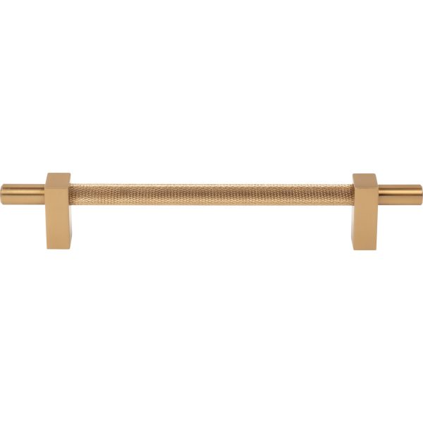 160 mm Center-to-Center Satin Bronze Larkin 3 Knurled Center Cabinet Bar Pull - Image 3