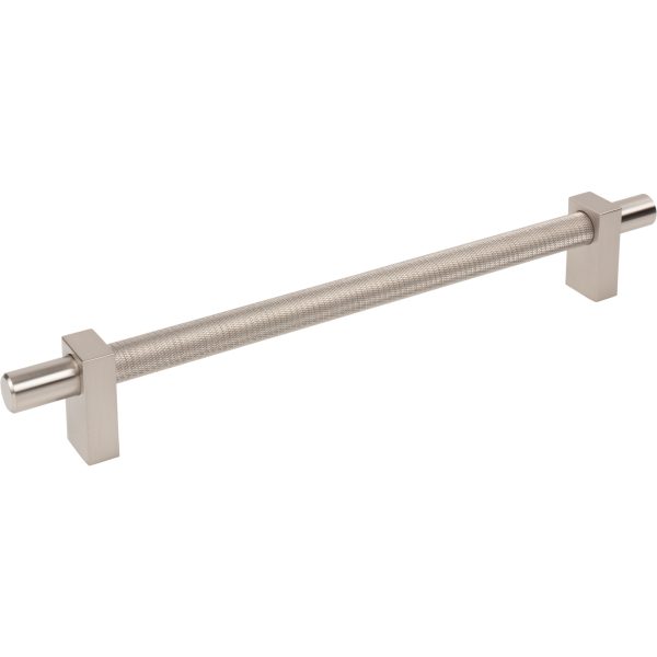 18" Center-to-Center Satin Nickel Larkin 3 Knurled Center Appliance Handle