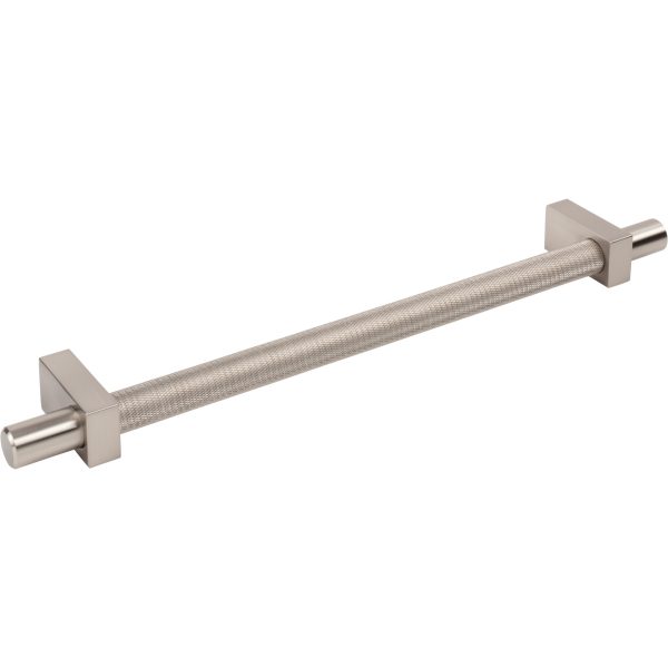 18" Center-to-Center Satin Nickel Larkin 3 Knurled Center Appliance Handle - Image 4