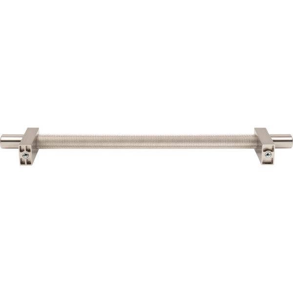 18" Center-to-Center Satin Nickel Larkin 3 Knurled Center Appliance Handle - Image 5