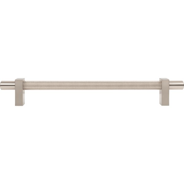 18" Center-to-Center Satin Nickel Larkin 3 Knurled Center Appliance Handle - Image 6
