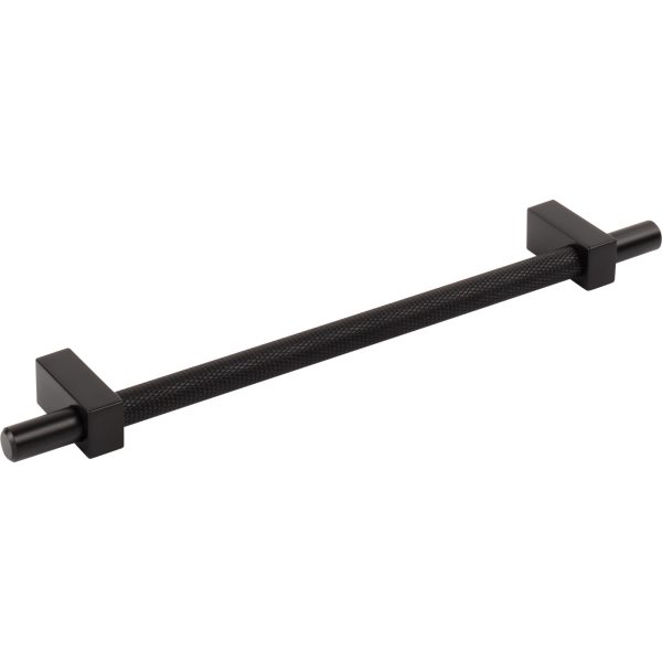 192 mm Center-to-Center Matte Black Larkin 3 Knurled Center Cabinet Bar Pull - Image 4