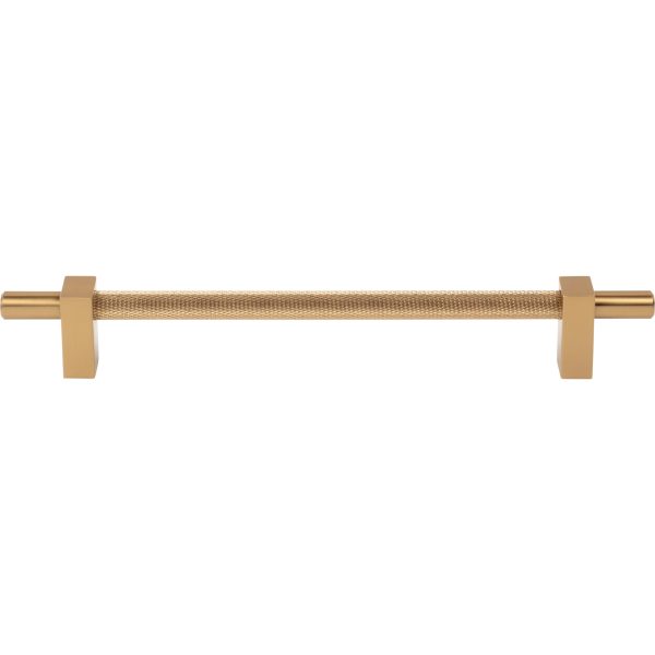 192 mm Center-to-Center Satin Bronze Larkin 3 Knurled Center Cabinet Bar Pull - Image 3
