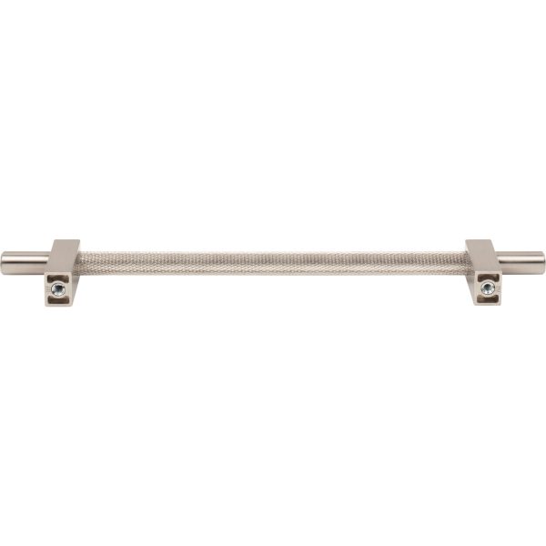 192 mm Center-to-Center Satin Nickel Larkin 3 Knurled Center Cabinet Bar Pull - Image 5