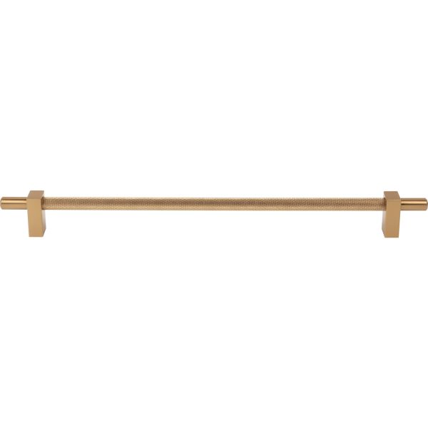 305 mm Center-to-Center Satin Bronze Larkin 3 Knurled Center Cabinet Bar Pull - Image 3