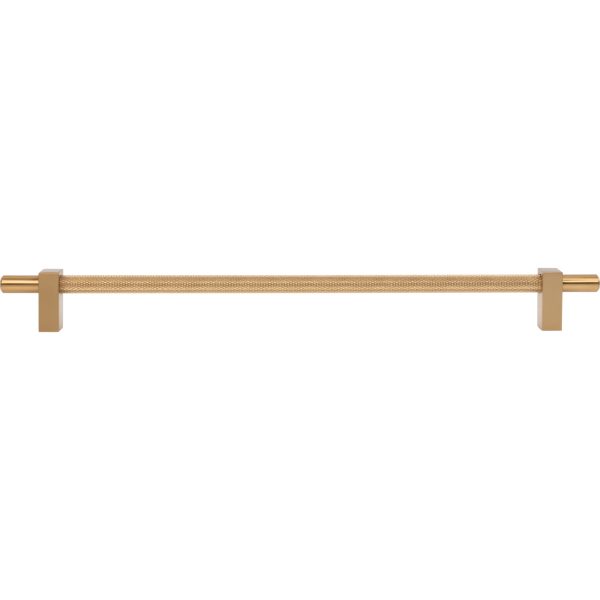 305 mm Center-to-Center Satin Bronze Larkin 3 Knurled Center Cabinet Bar Pull - Image 6