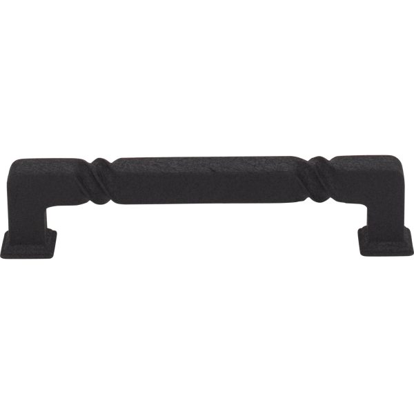 128 mm Center-to-Center Matte Black Rustic Twist Tahoe Cabinet Pull - Image 3