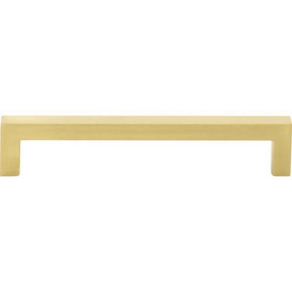 128 mm Center-to-Center Brushed Gold Square Stanton Cabinet Bar Pull - Image 3