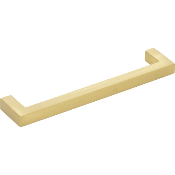 128 mm Center-to-Center Brushed Gold Square Stanton Cabinet Bar Pull - Image 4