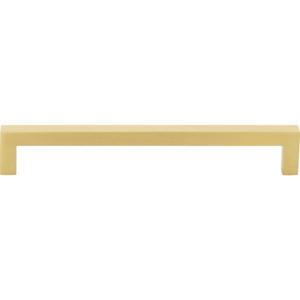 160 mm Center-to-Center Brushed Gold Square Stanton Cabinet Bar Pull - Image 3