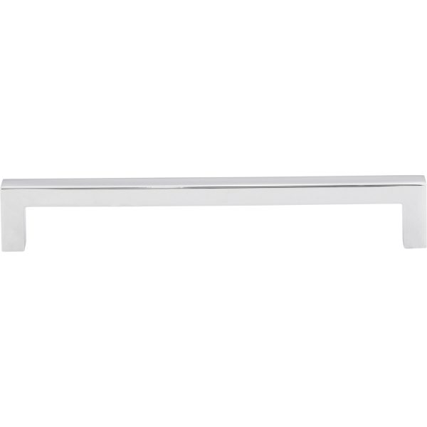 160 mm Center-to-Center Polished Chrome Square Stanton Cabinet Bar Pull - Image 3