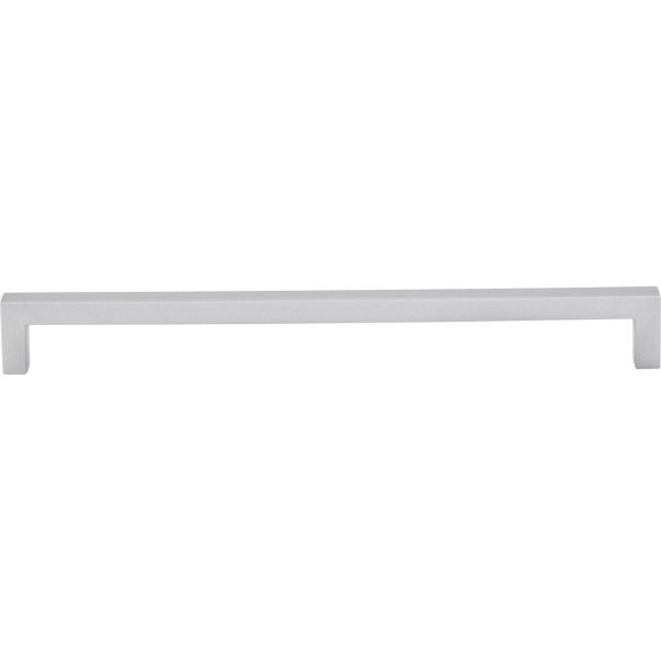 224 mm Center-to-Center Matte Silver Square Stanton Cabinet Bar Pull - Image 3