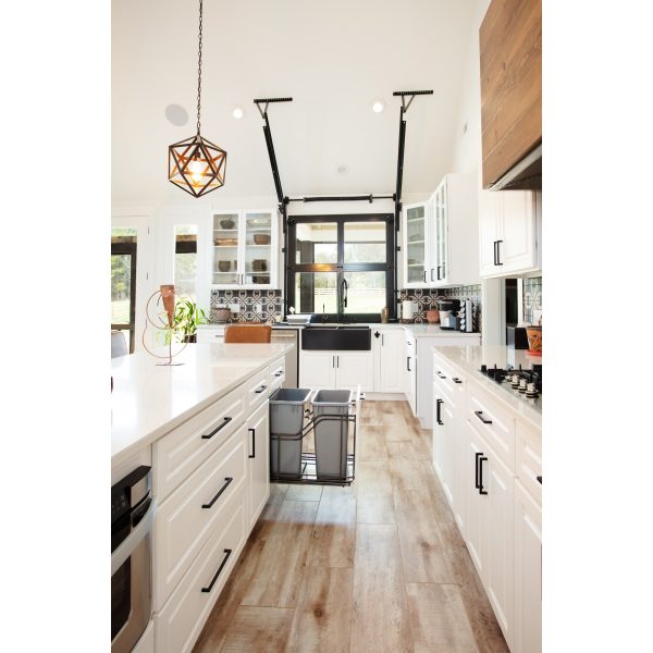 320 mm Center-to-Center Matte Black Square Stanton Cabinet Bar Pull - Image 3