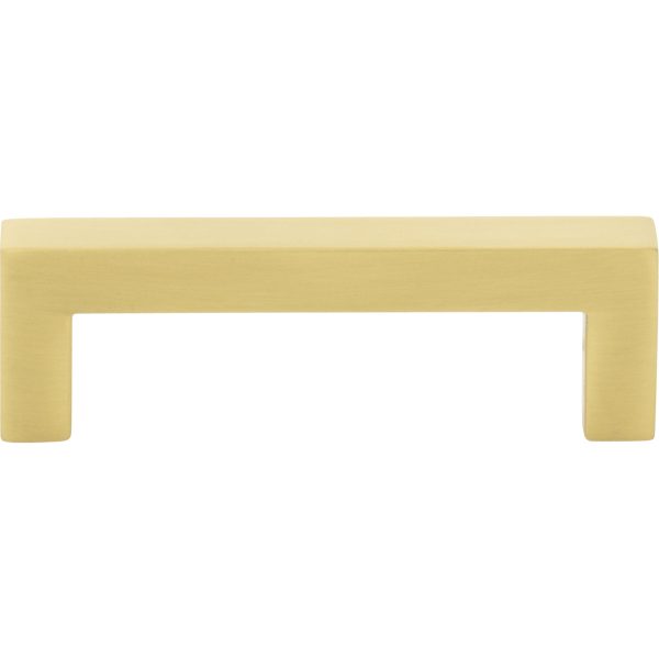 3" Center-to-Center Brushed Gold Square Stanton Cabinet Bar Pull - Image 3