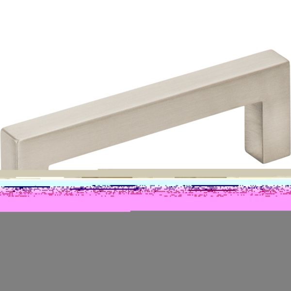 3" Center-to-Center Satin Nickel Square Stanton Cabinet Bar Pull