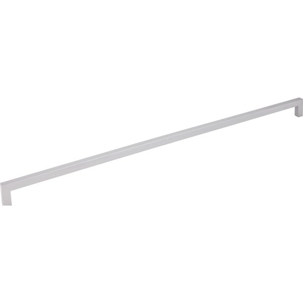 448 mm Center-to-Center Matte Silver Square Stanton Cabinet Bar Pull