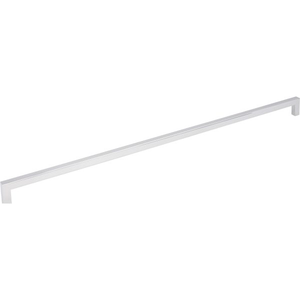 448 mm Center-to-Center Polished Chrome Square Stanton Cabinet Bar Pull