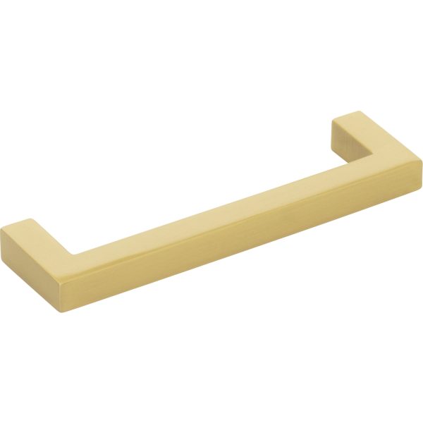 96 mm Center-to-Center Brushed Gold Square Stanton Cabinet Bar Pull - Image 4