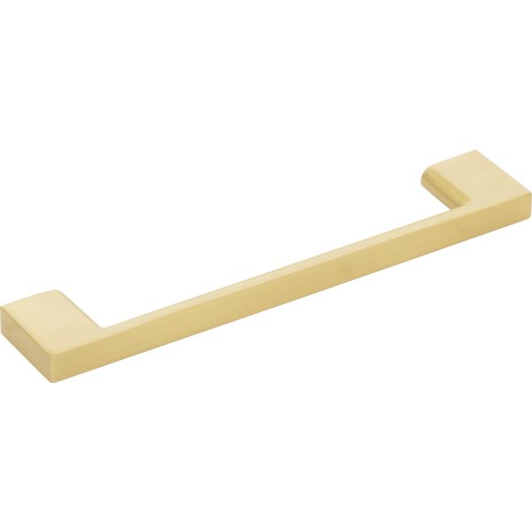 128 mm Center-to-Center Brushed Gold Square Sutton Cabinet Bar Pull - Image 4