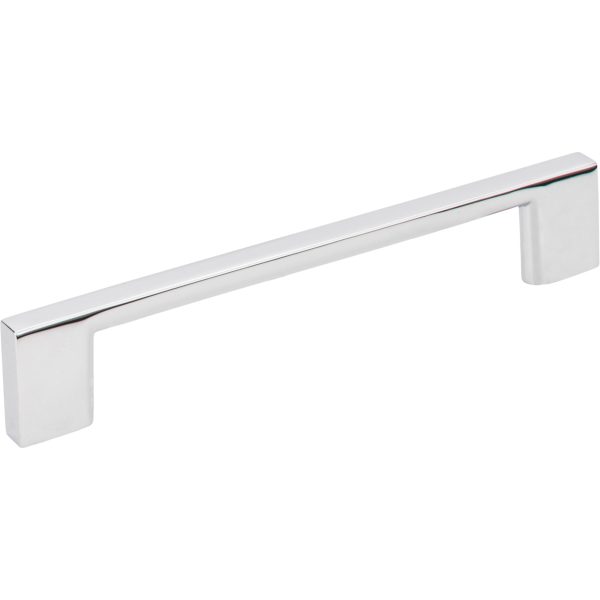 128 mm Center-to-Center Polished Chrome Square Sutton Cabinet Bar Pull