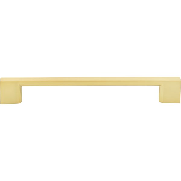 160 mm Center-to-Center Brushed Gold Square Sutton Cabinet Bar Pull - Image 3