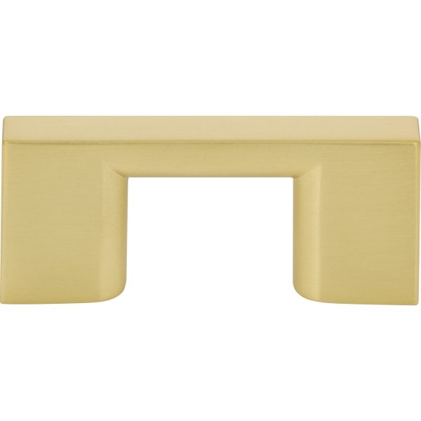 32 mm Center-to-Center Brushed Gold Square Sutton Cabinet Bar Pull - Image 3