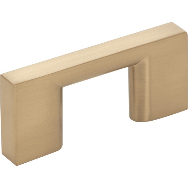 32 mm Center-to-Center Satin Bronze Square Sutton Cabinet Bar Pull