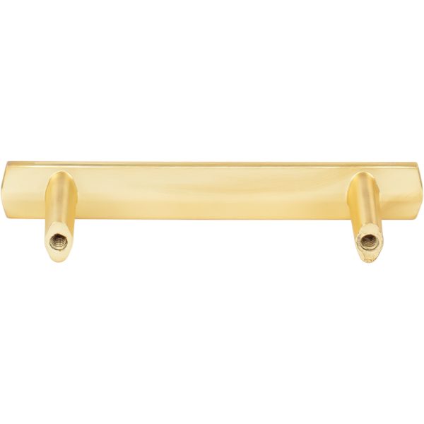 3" Center-to-Center Brushed Gold William Cabinet Pull - Image 5
