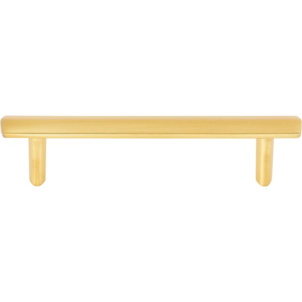 96 mm Center-to-Center Brushed Gold William Cabinet Pull - Image 3