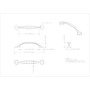 Watervale Cabinet Pull in Satin Nickel